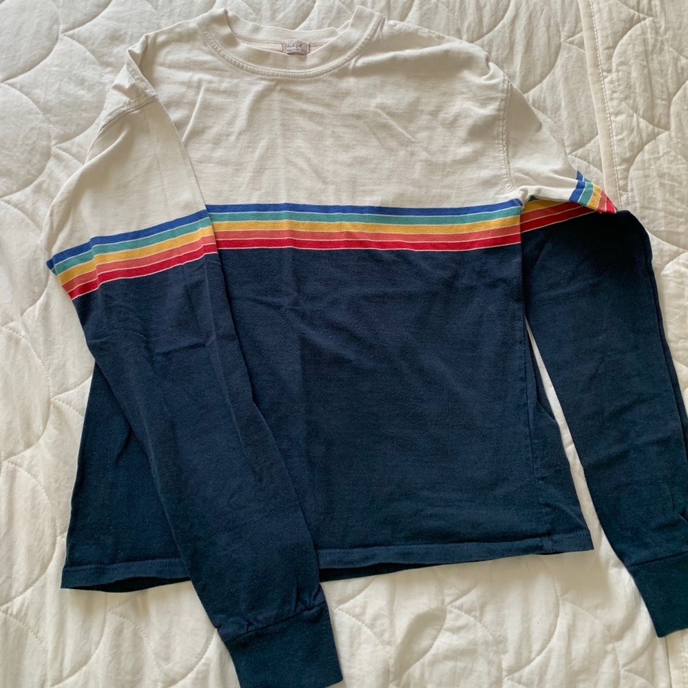 Brandy Melville RARE rainbow heavy long sleeve t